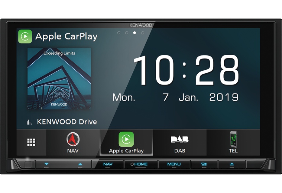 Kenwood DNX-9190DABS, bilstereo med trådlös Android Auto, Apple CarPlay och DAB+