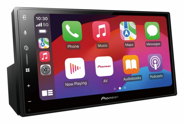 Pioneer SPH-DA77DAB, bilstereo med trådlös CarPlay, Android Auto, DAB+ och Bluetooth