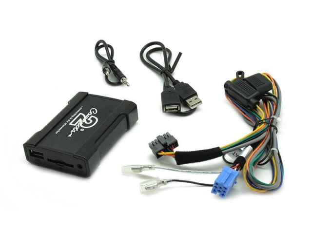 USB/AUX/SD-Kort adapter till Fiat Doblo/Punto/Multipla 1999-2010