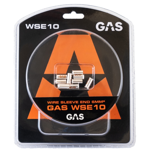 GAS 10-pack änd-/kabelhylsor, 6mm²-kabel