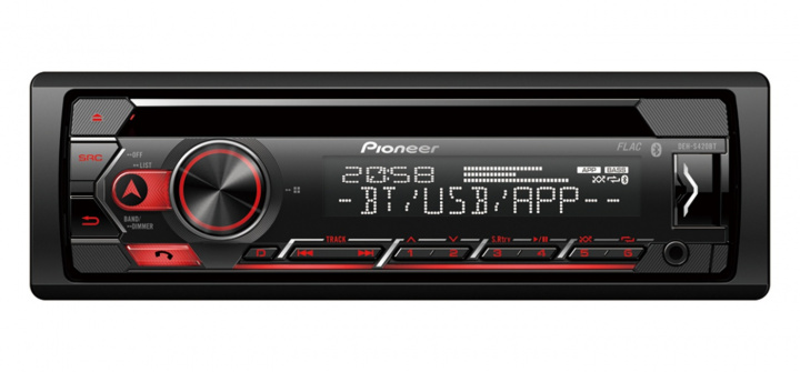 Pioneer DEH-S420BT, bilstereo med Bluetooth, AUX och USB i gruppen Bilstereo / Bilstereo enkeldin hos CD Bilradio (135DEHS420BT)