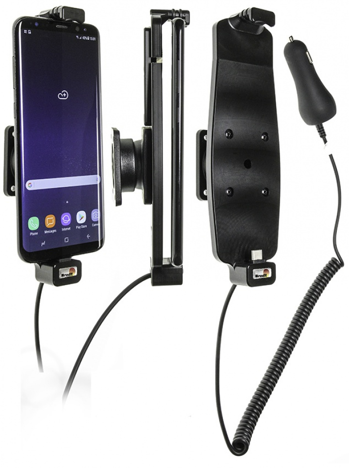 Brodit Aktiv hållare med cigg-kontakt till Samsung Galaxy S8+ i gruppen Smartphone i bil / Mobilhållare hos CD Bilradio (240512965)