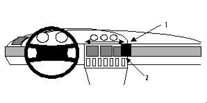 Brodit 851912 - Center mount i gruppen Modellanpassat / Audi / Audi A6 / Audi A6 1994-1997 hos CD Bilradio (240851912)