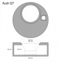 Audi Q7 mm, Diameter 585mm, Höjd 205mm