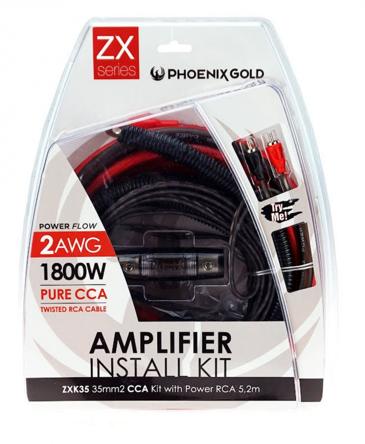 Phoenix Gold ZX 35mm2 CCA kabelkit i gruppen Kablar / Kabelkit hos CD Bilradio (409ZXK35)