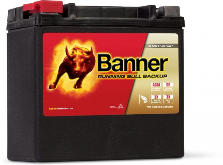 Banner Running Bull BackUp 200A 12Ah i gruppen Tillbehör / Batteri och batteritillbehör hos CD Bilradio (420BANNER514)