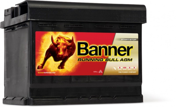 Banner Running Bull AGM 640A 60Ah, startbatteri i gruppen Tillbehör / Batteri och batteritillbehör hos CD Bilradio (420BANNER560)