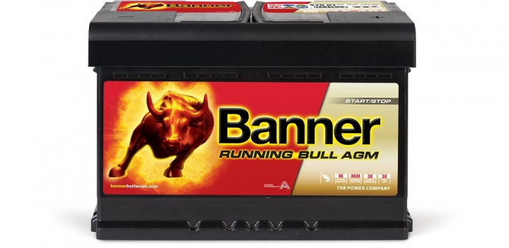 Banner Running Bull AGM 720A 70Ah i gruppen Tillbehör / Batteri och batteritillbehör hos CD Bilradio (420BANNER70)
