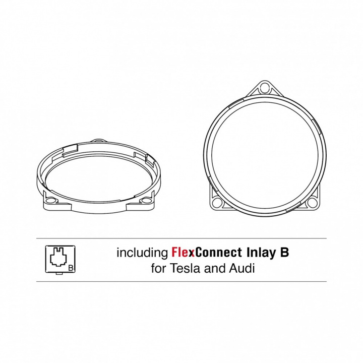 Helix Compose CFMK100 TES.1 FlexMount till Tesla & Audi i gruppen Nyheter hos CD Bilradio (551CI41002)
