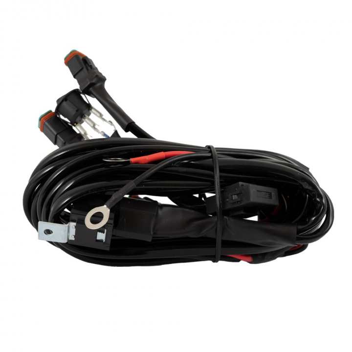 NIZLED kabelstam med 12V-relä och 3x DTP-kontakter (500W) i gruppen LED-Belysning / Monteringstillbehör hos CD Bilradio (871KABEL5003DTP)