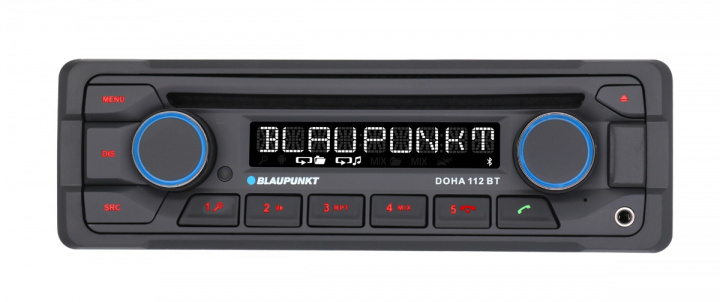 Blaupunkt Doha 112 BT, tålig stereo med Bluetooth och 2 par lågnivå med 4V i gruppen Bilstereo / Bilstereo enkeldin hos CD Bilradio (872DOHA112)