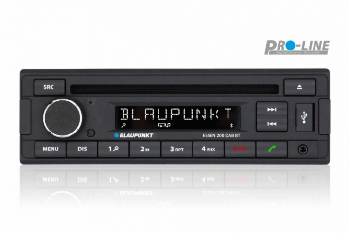 Blaupunkt Essen 200 DAB BT, retro bilstereo med Bluetooth, CD-spelare och DAB+ i gruppen Bilstereo / Bilstereo enkeldin hos CD Bilradio (872ESSEN200)