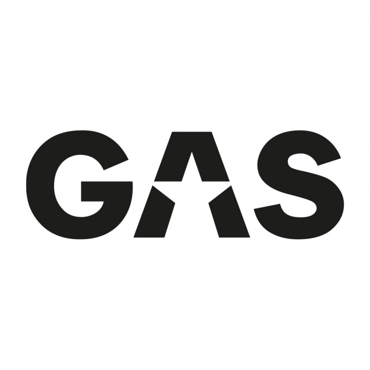 GAS-klistermärke 45x15.5cm, svart i gruppen Tillbehör / Övrigt / Dekaler / Reklam mm, hos CD Bilradio (909LOGOCLB)