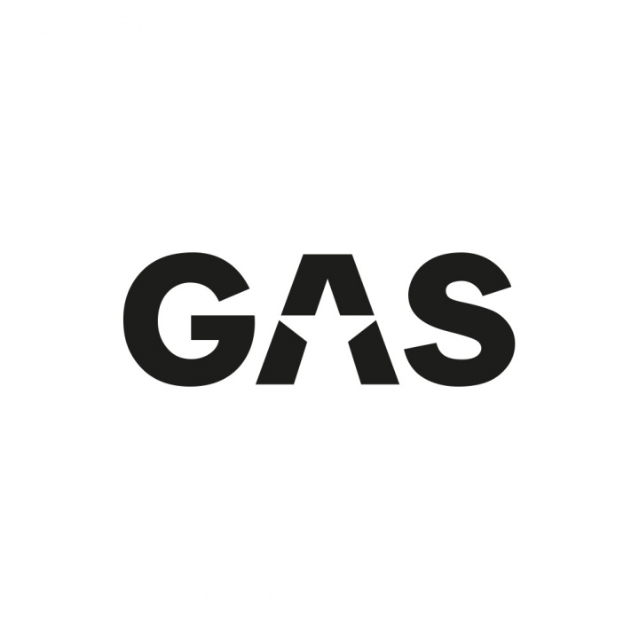 GAS-klistermärke 16x5.5cm, svart i gruppen Tillbehör / Övrigt / Dekaler / Reklam mm, hos CD Bilradio (909LOGOCSB)