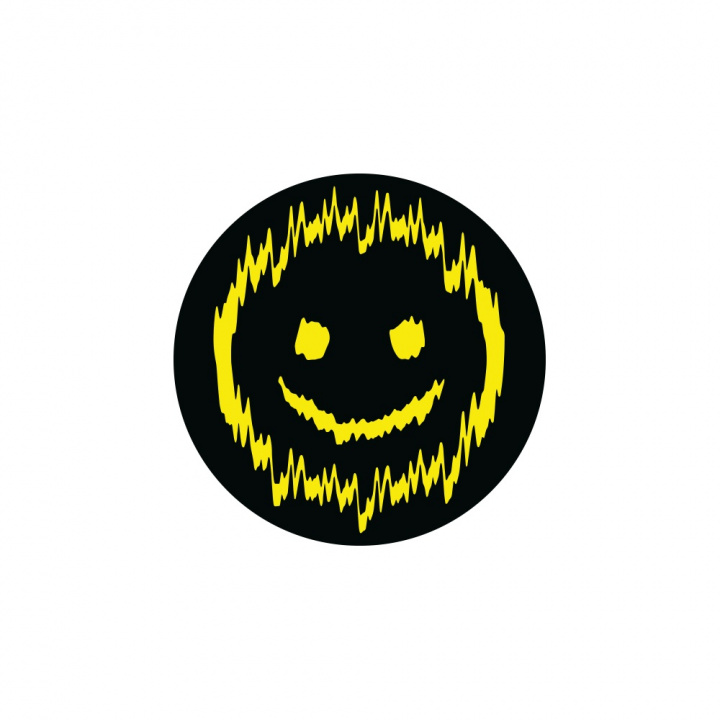 SHAKY 7x7cm, svart och gul i gruppen Tillbehör / Övrigt / Dekaler / Reklam mm, hos CD Bilradio (909SHAKYFSYB)
