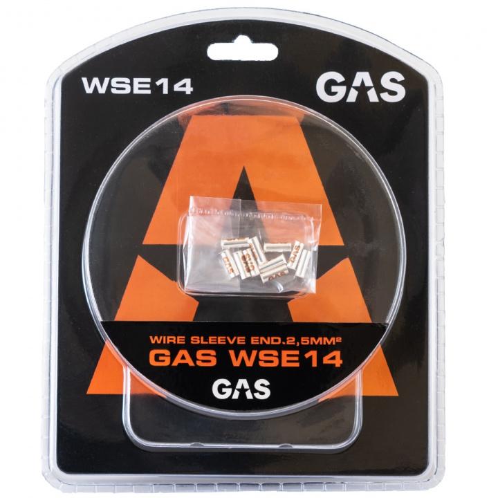 GAS 10-pack änd-/kabelhylsor, 2.5mm²-kabel i gruppen Kampanjer / Utförsäljning GAS tillbehör hos CD Bilradio (910WSE14)