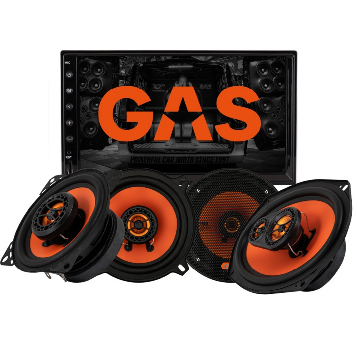 GAS GMV651BT & 2 par GAS MAD X1-högtalare, bilstereopaket i gruppen Paketerbjudanden / Bilstereopaket med högtalare hos CD Bilradio (SETGMV651MADX1)